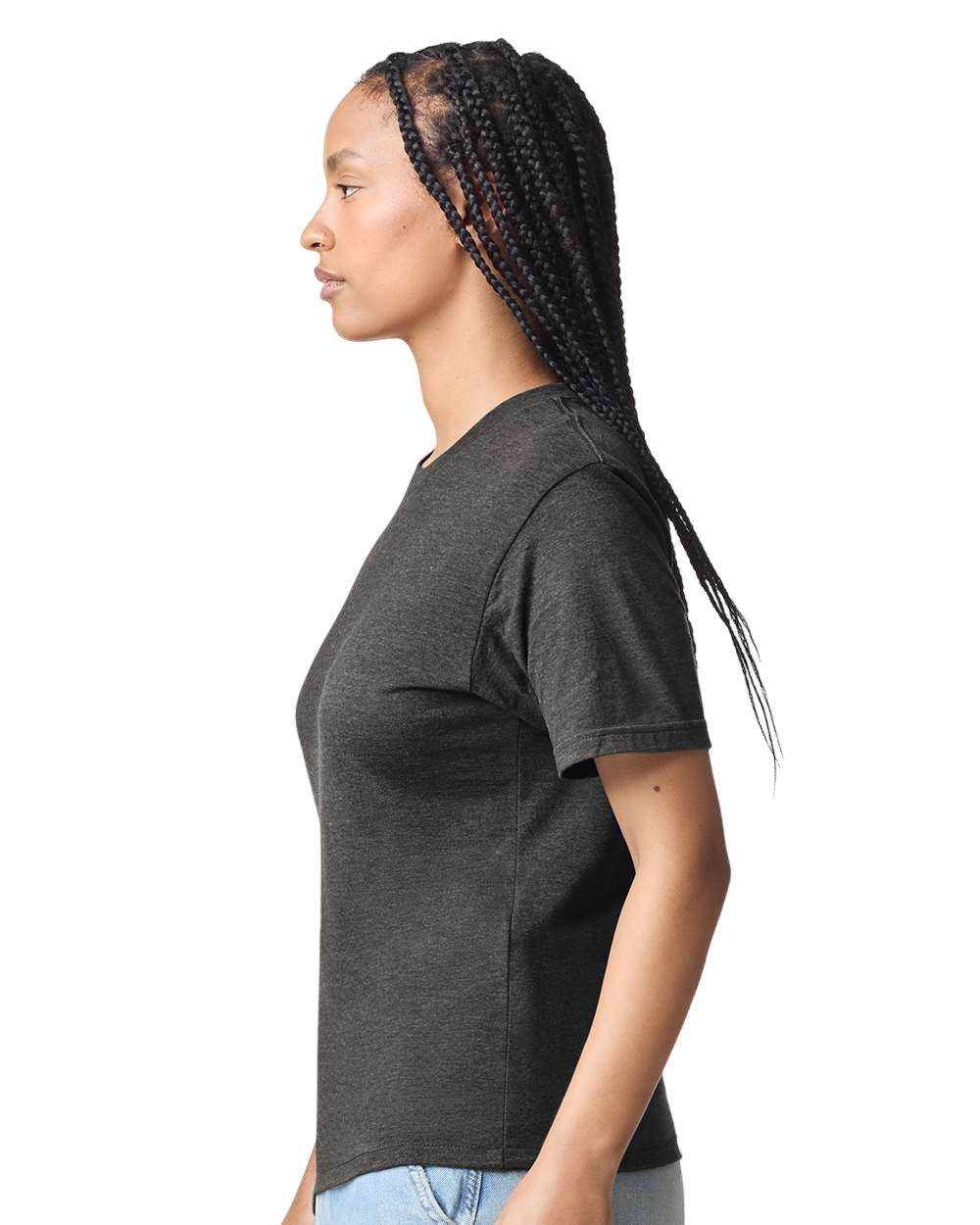 Unisex CVC T-Shirt - Heather Asphalt