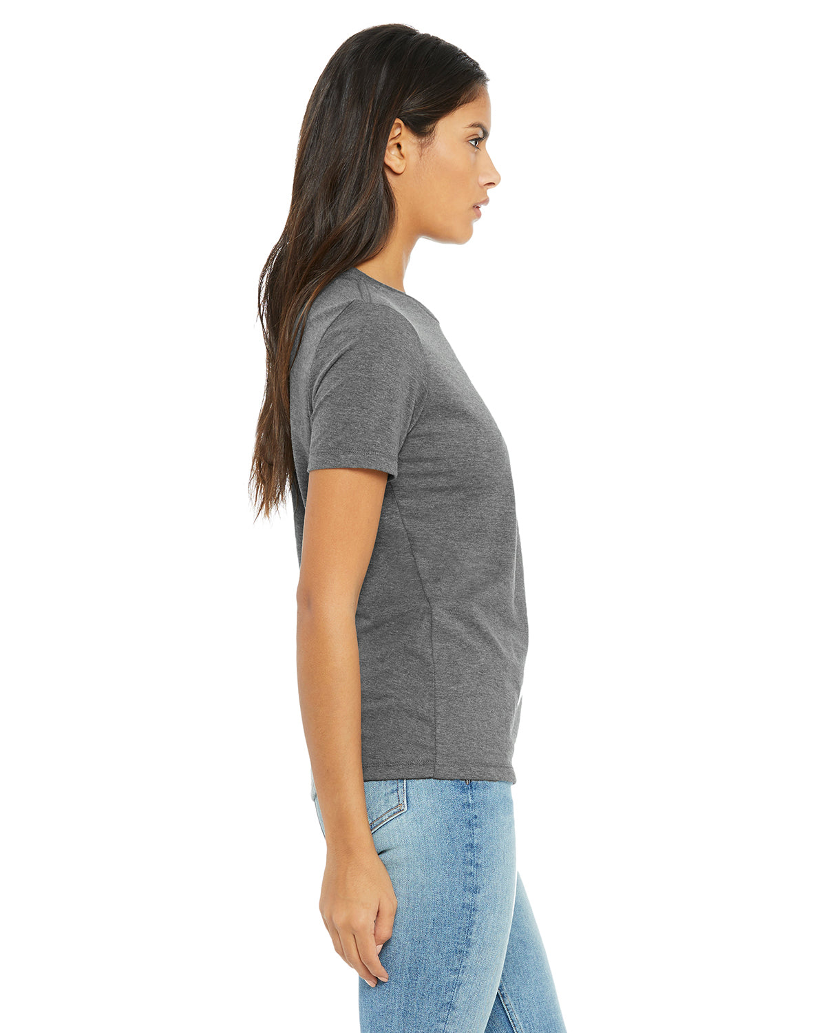 Women's Heathered Relaxed Jersey Short-Sleeve T-Shirt - Heather Deep