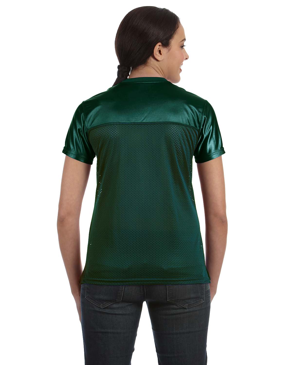 Women's Junior Fit Replica Football T-Shirt - Dark Green