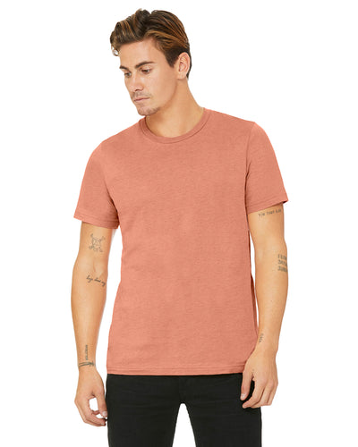 Unisex Heather CVC T-Shirt - Heather Prism Sunset