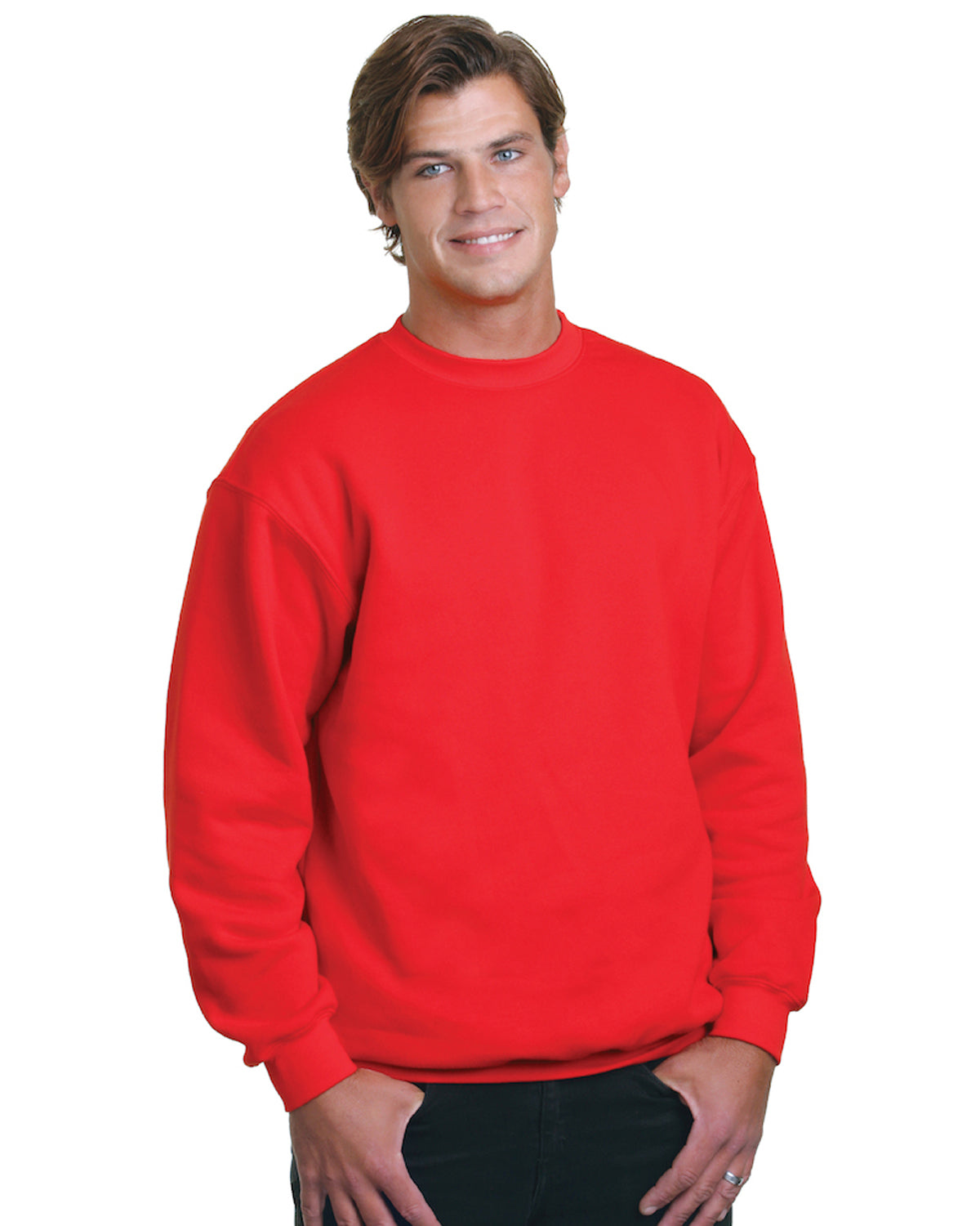 Unisex 80/20 Heavyweight Crewneck Sweatshirt - Red