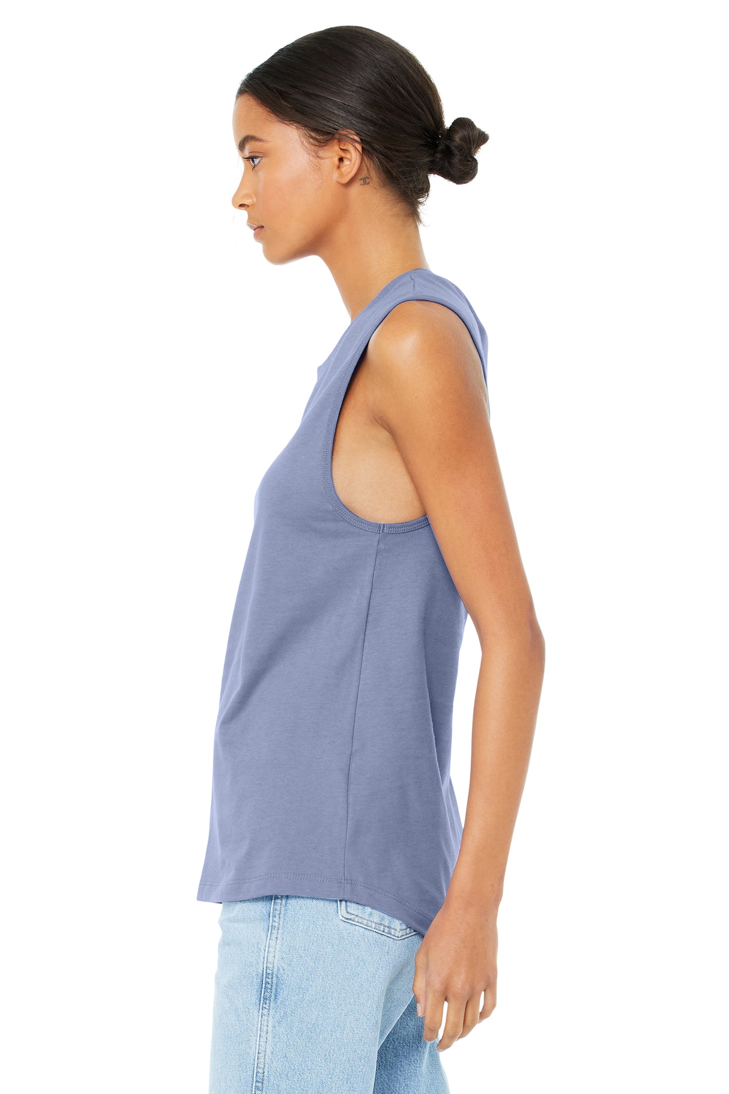 Women's Jersey Muscle Tank - Lavender Blue