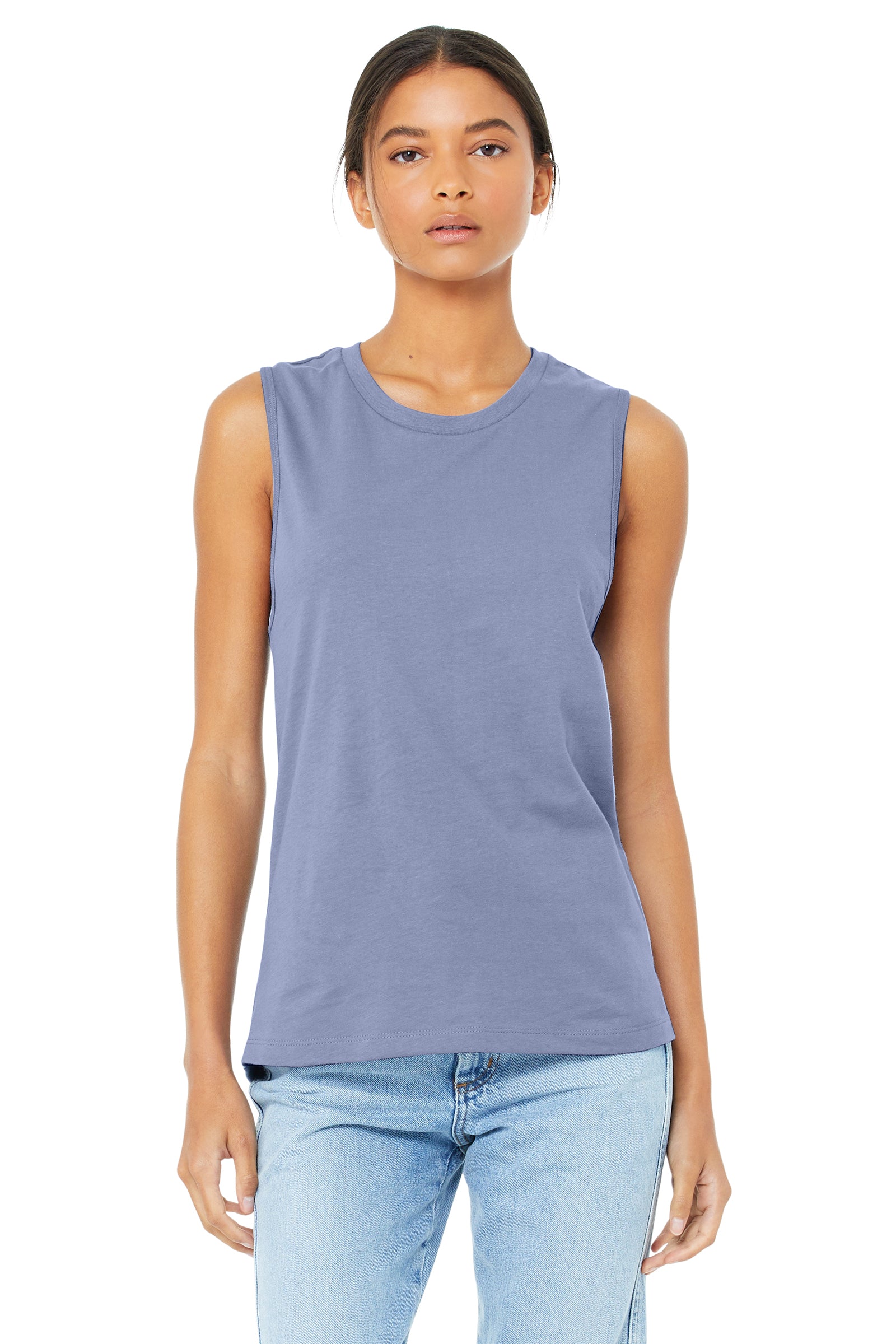 Women's Jersey Muscle Tank - Lavender Blue