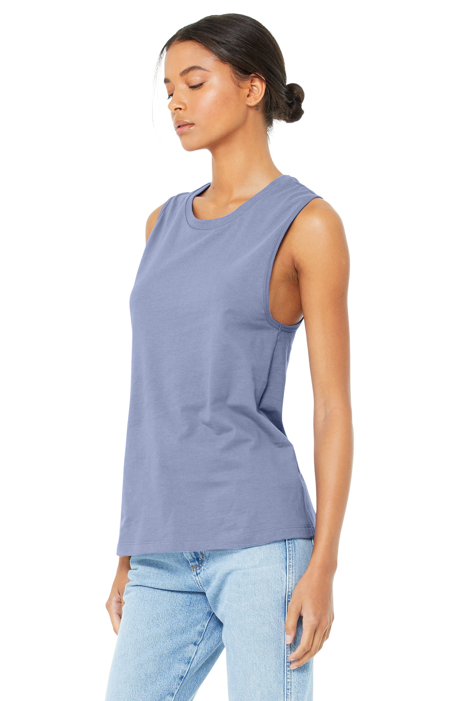 Women's Jersey Muscle Tank - Lavender Blue