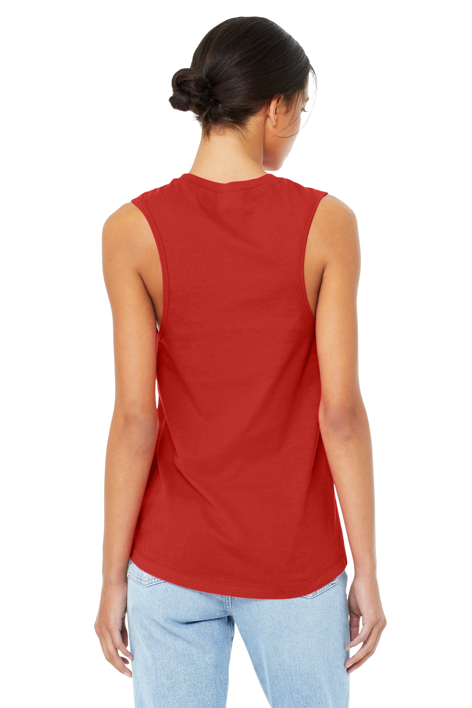 Women's Jersey Muscle Tank - Red