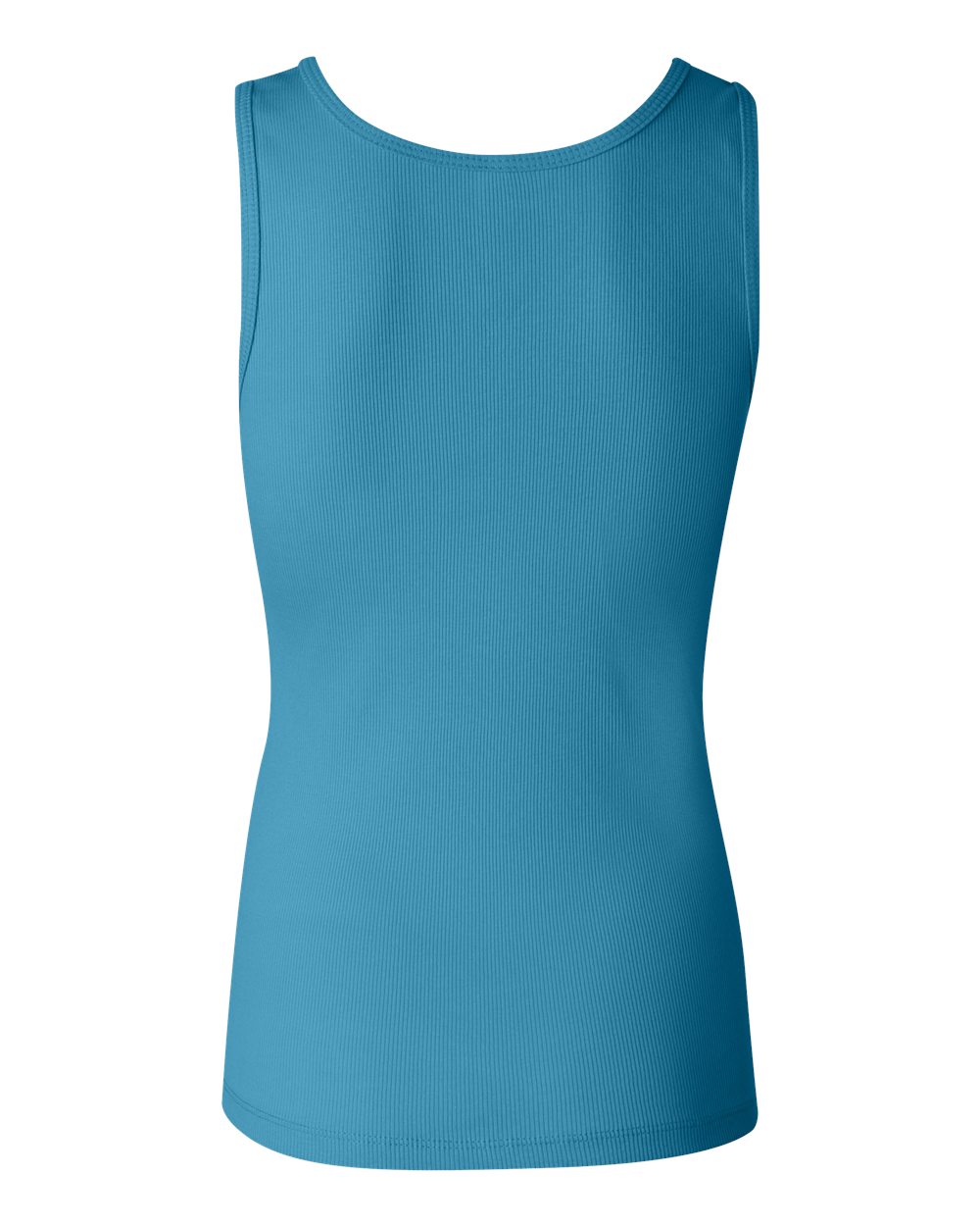 Women's 2x1 Rib Tank - Turquoise