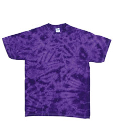 Youth Crystal Tie Dye T-Shirt - Purple