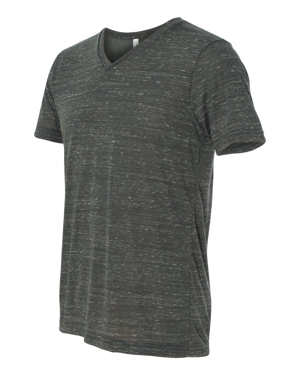 Unisex Jersey Short-Sleeve V-Neck T-Shirt - Charcoal Marble