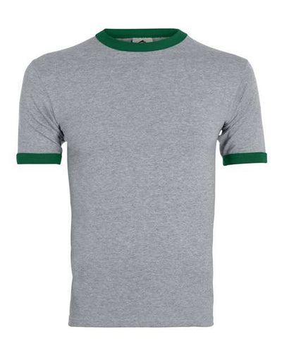 Augusta Sportswear 710 Athletic Heather/ Dark Green — front