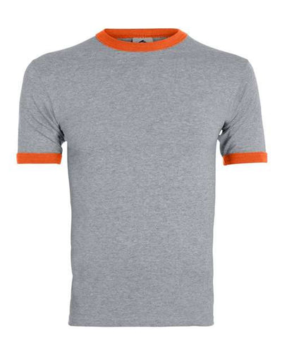 Augusta Sportswear 710 Athletic Heather/ Orange — front