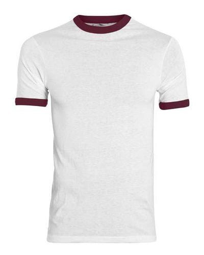 Augusta Sportswear 710 White/ Maroon — front