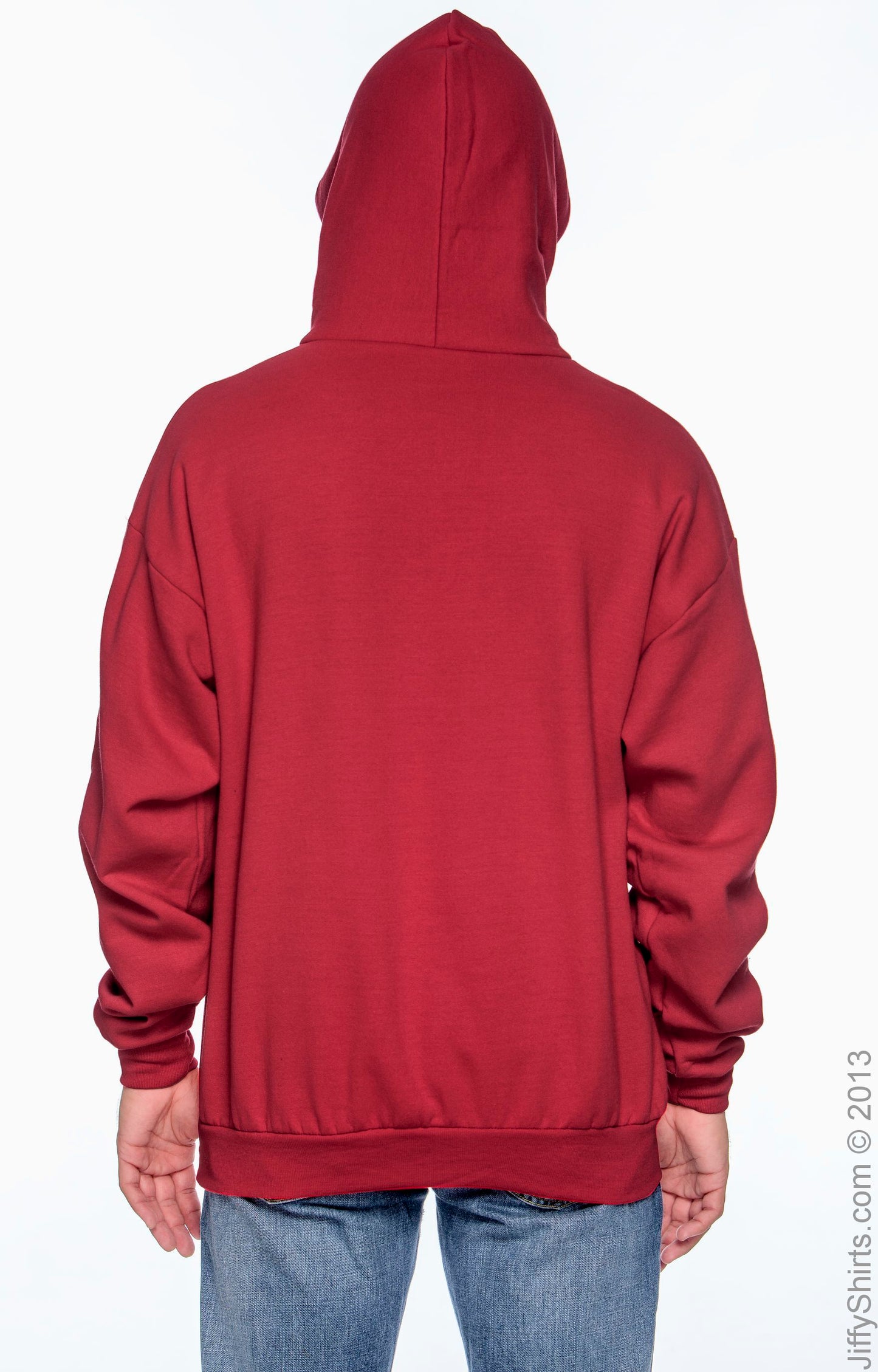 Ecosmart® 50/50 Pullover Hoodie - Deep Red