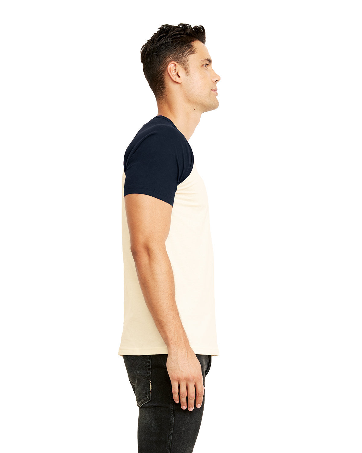 Unisex Raglan Short-Sleeve T-Shirt - Midnight Navy / Natural