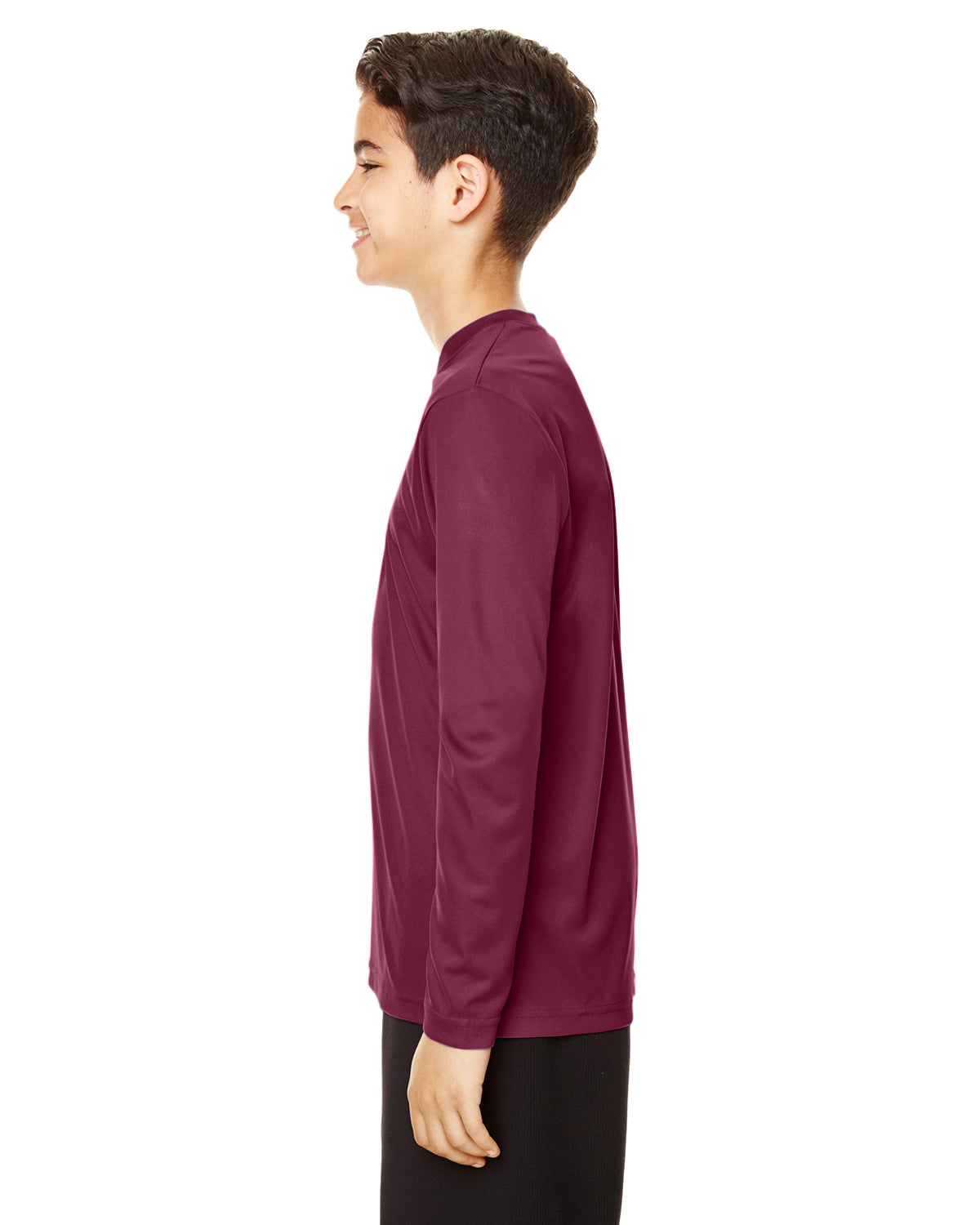 Youth Zone Performance Long-Sleeve T-Shirt - Sport Maroon