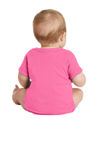 Infant Baby Rib Bodysuit - Hot Pink