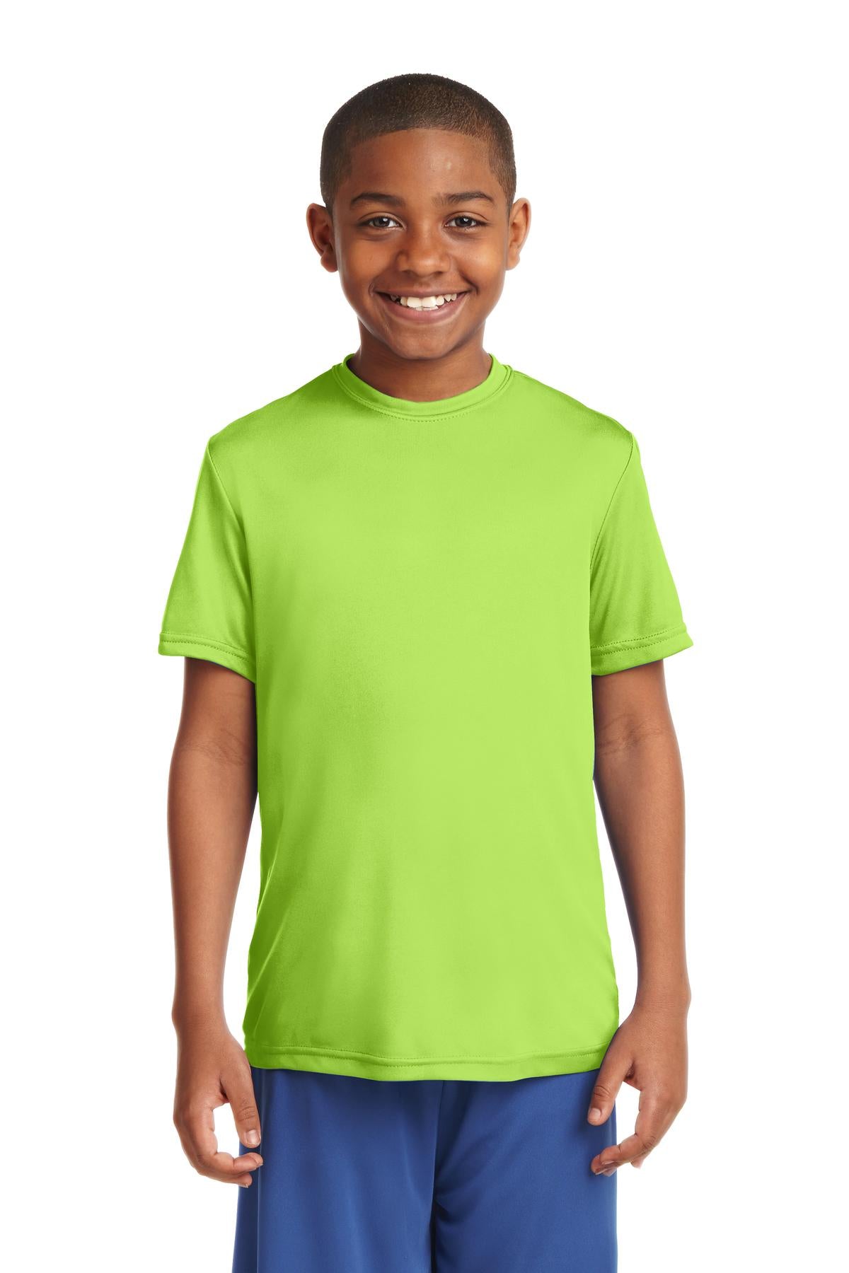 Youth PosiCharge Competitor Tee - Lime Shock
