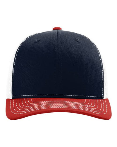 Richardson 112 Navy/ White/ Red — front