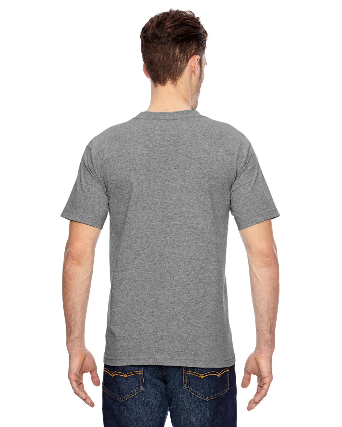 Unisex 100% Cotton Pocket T-Shirt - Dark Ash