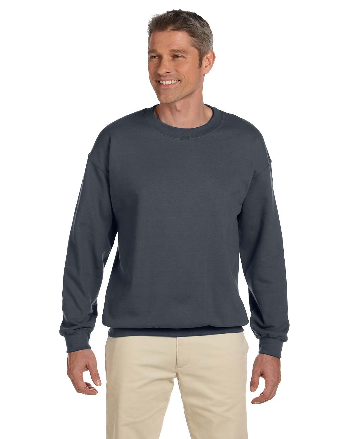 Unisex Heavy Blend��� 50/50 Fleece Crew - Dark Heather