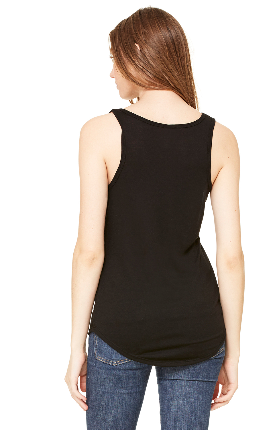 Women's Flowy V-Neck Tank - Black