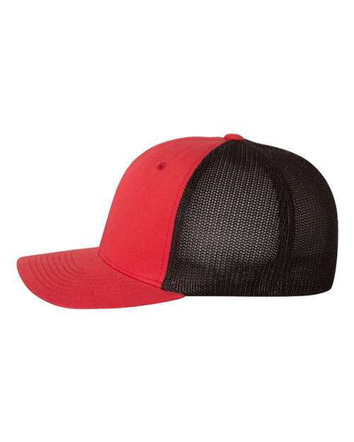 Flexfit 6511 Red/ Black — direct side