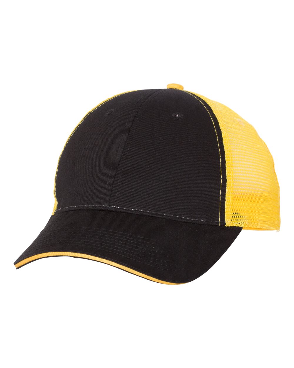 Sandwich Trucker Cap - Black / Gold