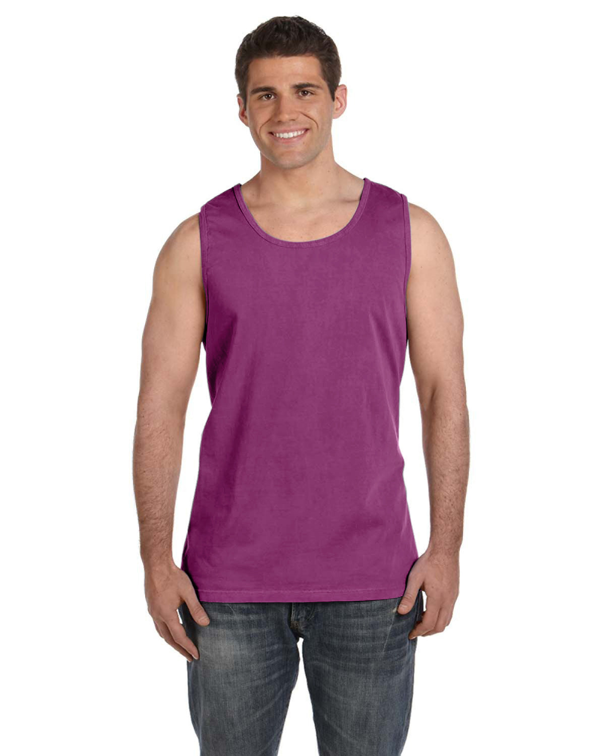 Unisex Heavyweight RS Tank - Boysenberry