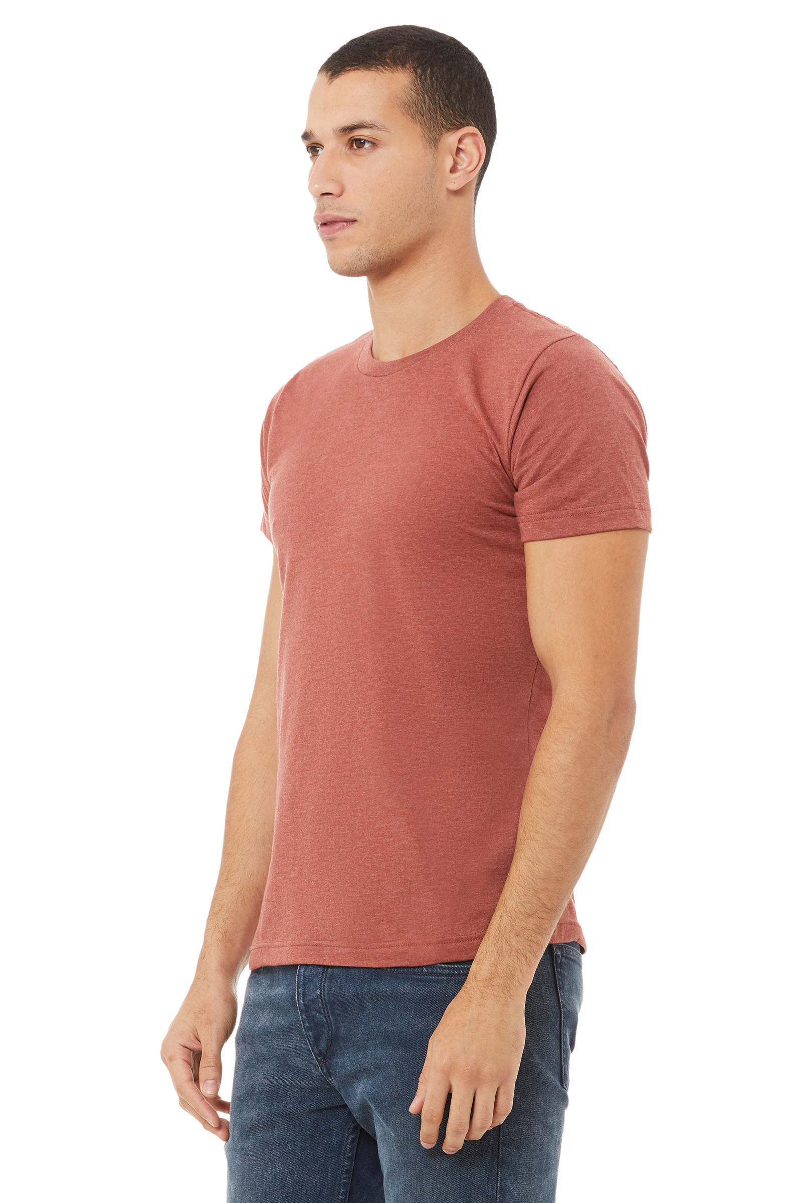 Unisex Heather CVC T-Shirt - Heather Clay
