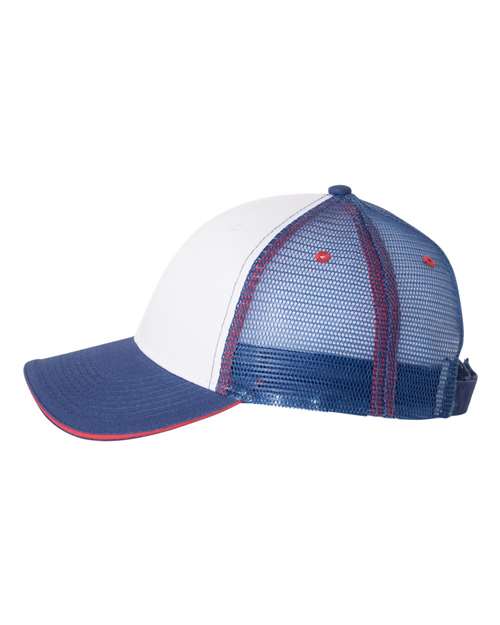 Valucap S102 White/ Royal/ Red — direct side