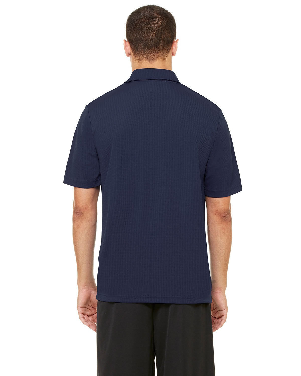 Unisex Performance Three-Button Mesh Polo - Sport Dark Navy