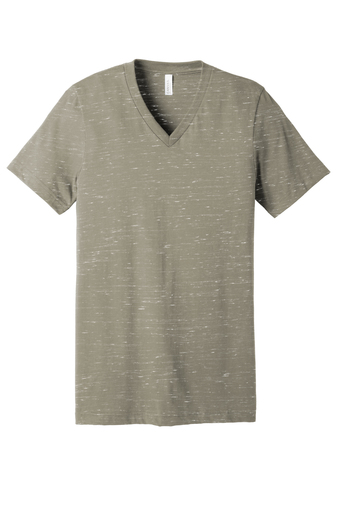 Unisex Jersey Short-Sleeve V-Neck T-Shirt - Stone Marble
