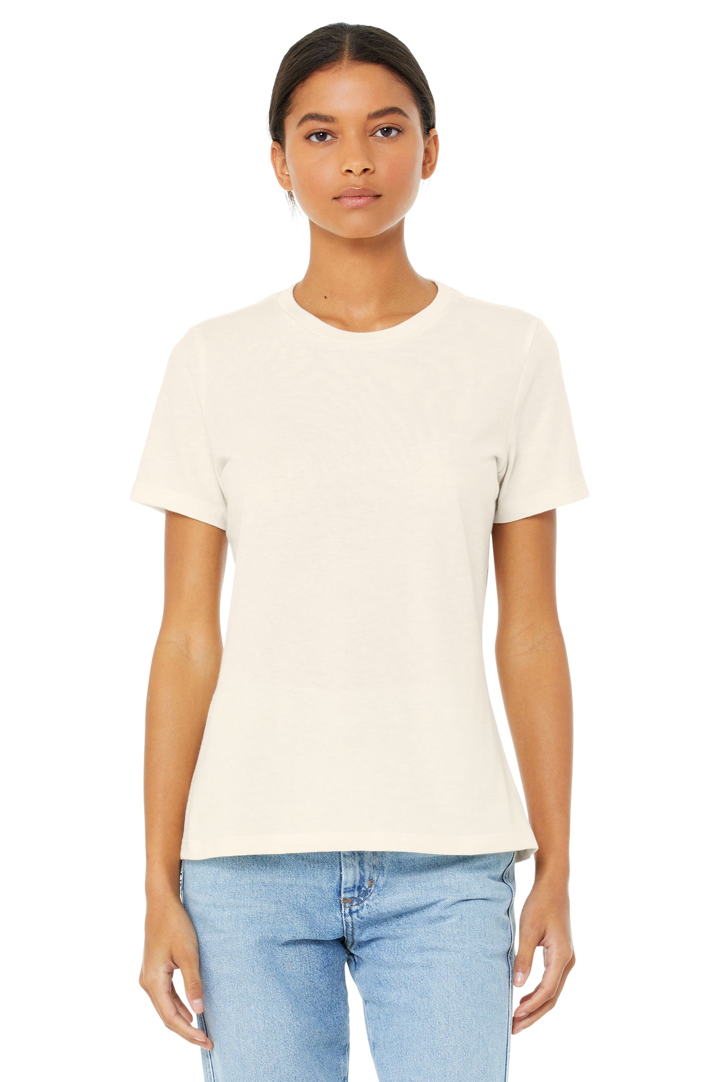 Women's Heathered Relaxed Jersey Short-Sleeve T-Shirt - Heather Natural