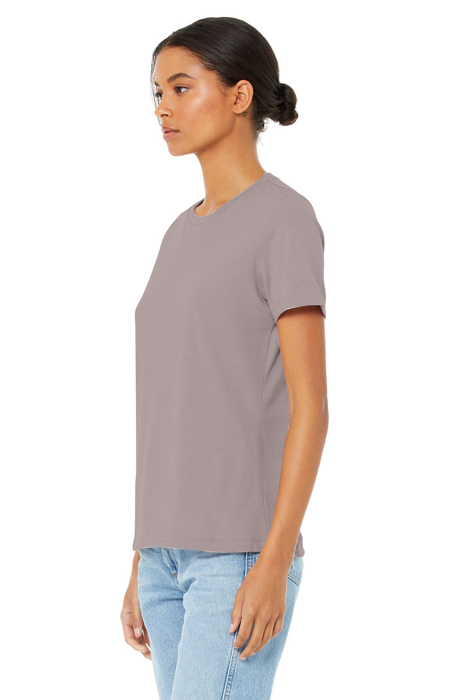 Women's Heathered Relaxed Jersey Short-Sleeve T-Shirt - Heather Pink Gravel