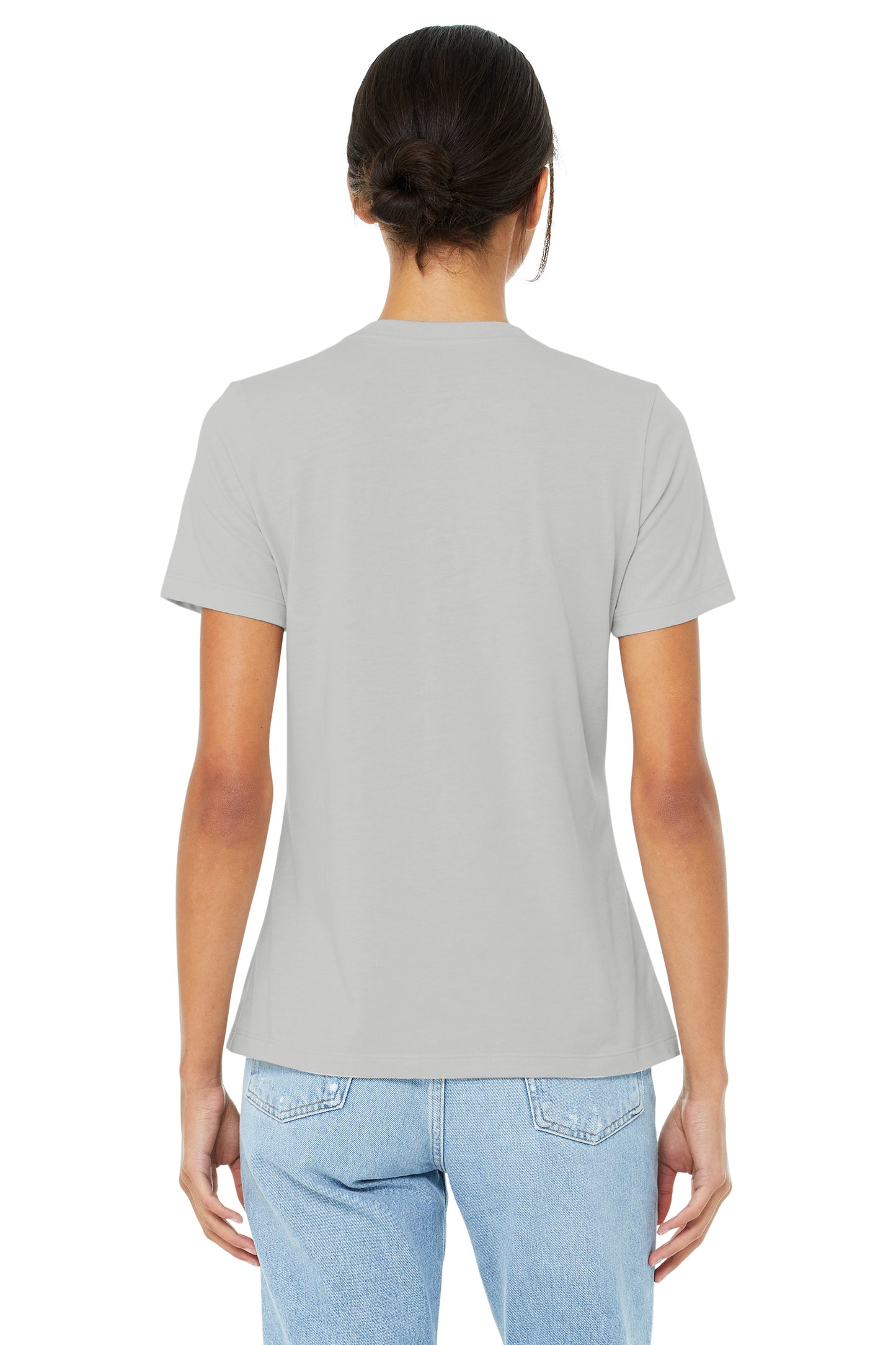 Women's Heathered Relaxed Jersey Short-Sleeve T-Shirt - Heather Silver