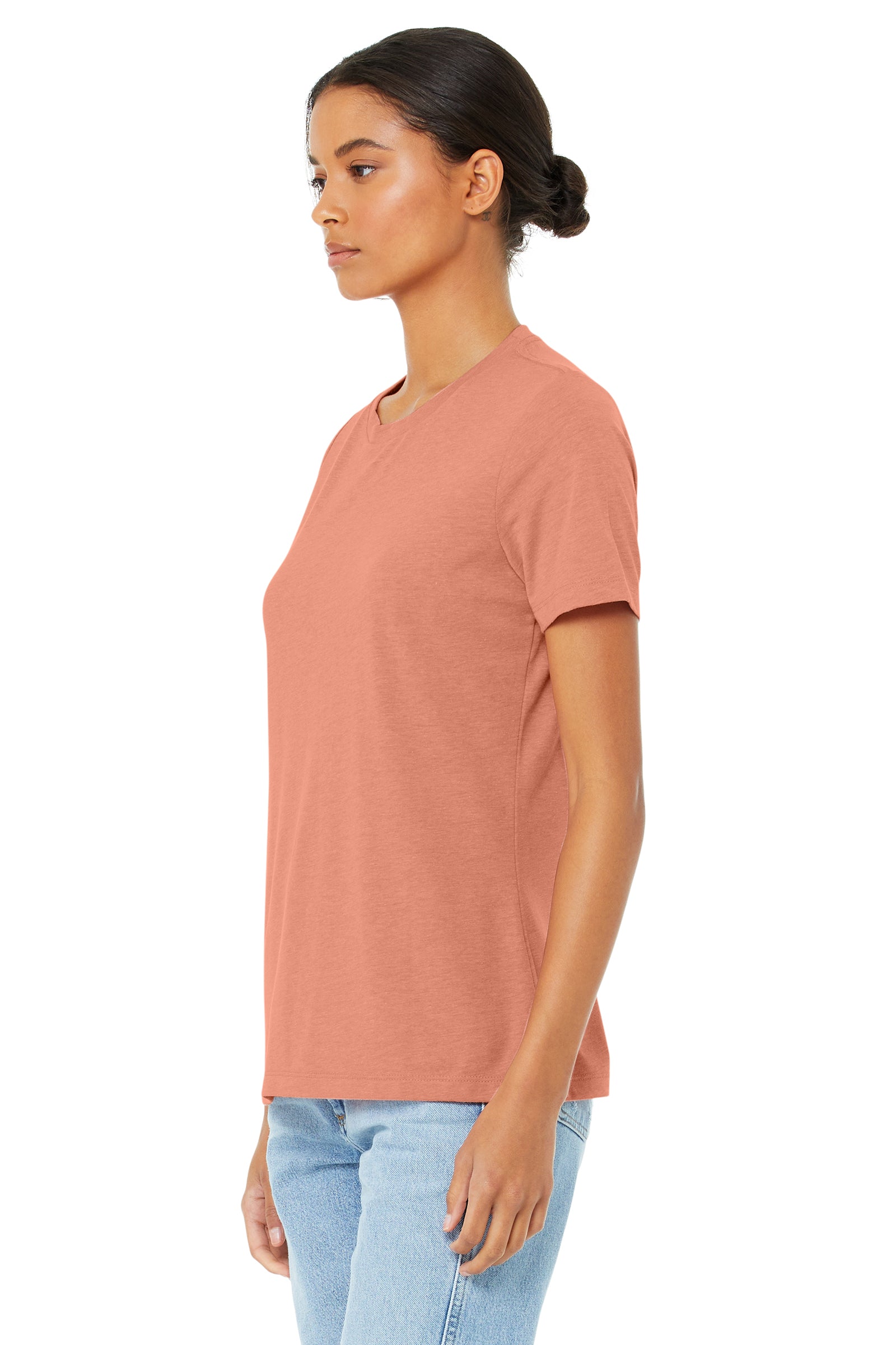 Women's Heathered Relaxed Jersey Short-Sleeve T-Shirt - Heather Sunset