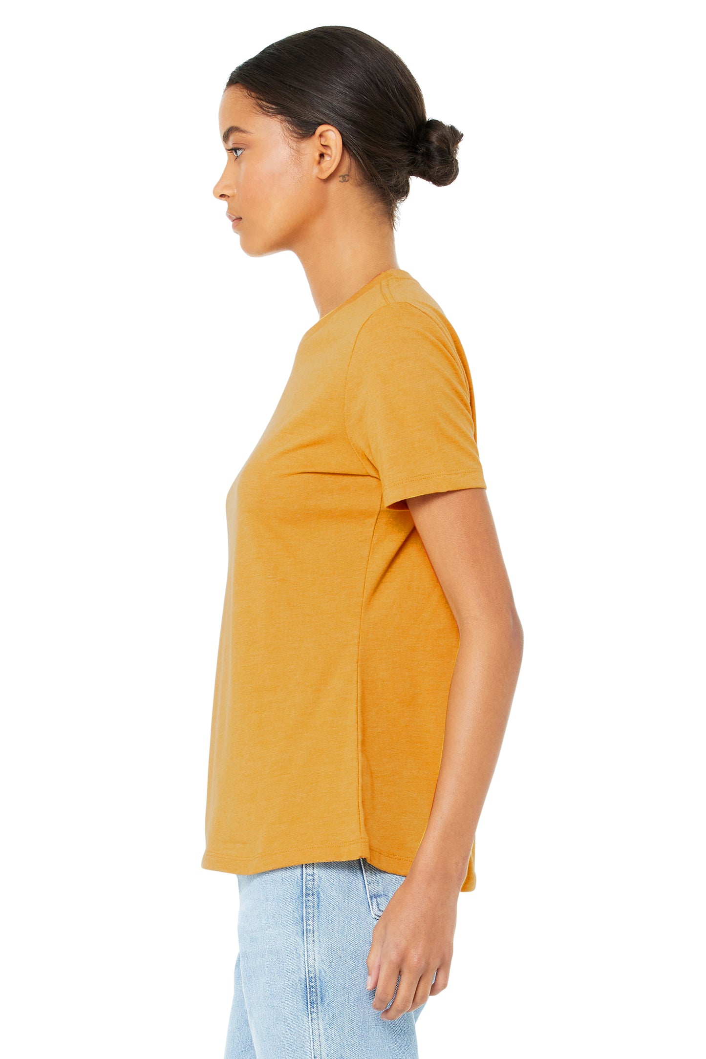 Women's Relaxed Jersey Short-Sleeve T-Shirt - Mustard