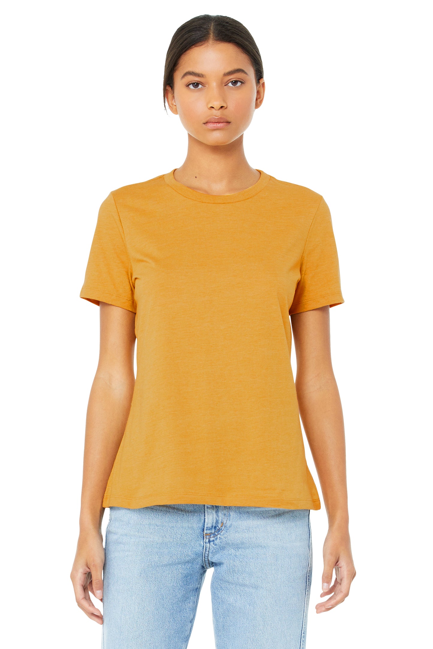 Women's Relaxed Jersey Short-Sleeve T-Shirt - Mustard