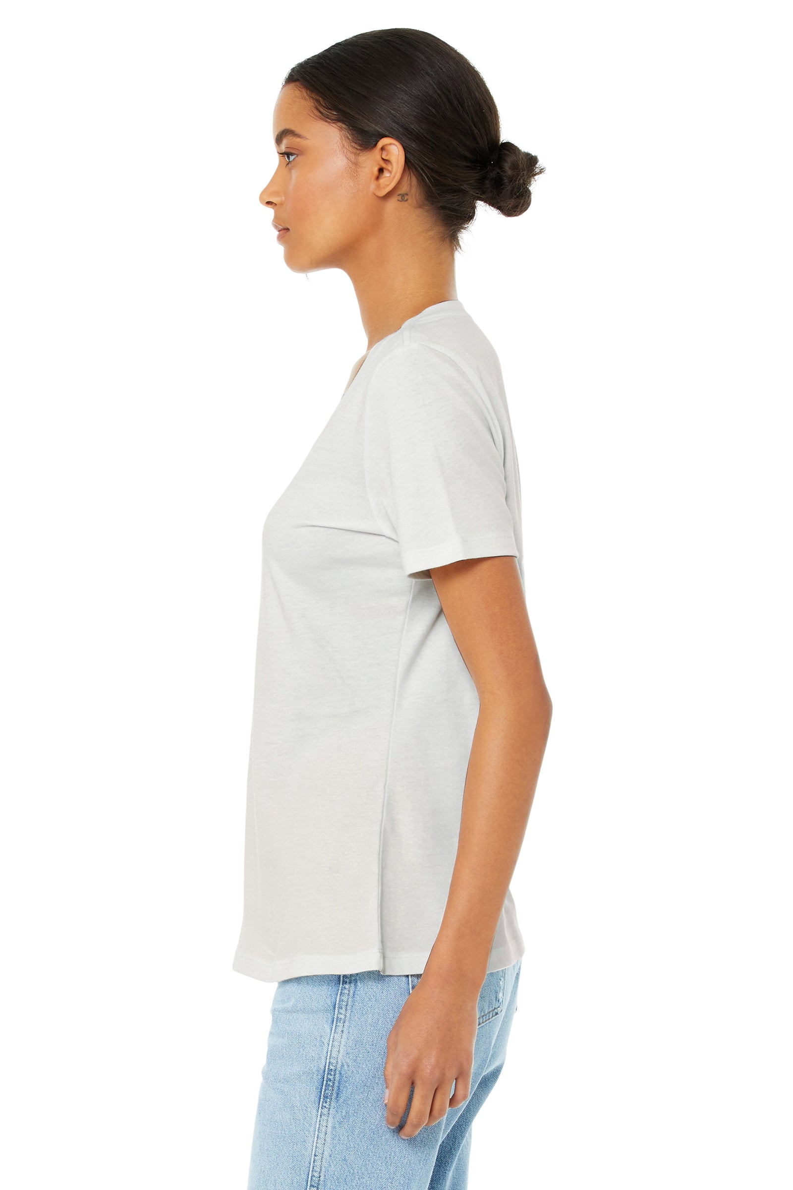 Women's Relaxed Jersey V-Neck T-Shirt - Vintage White