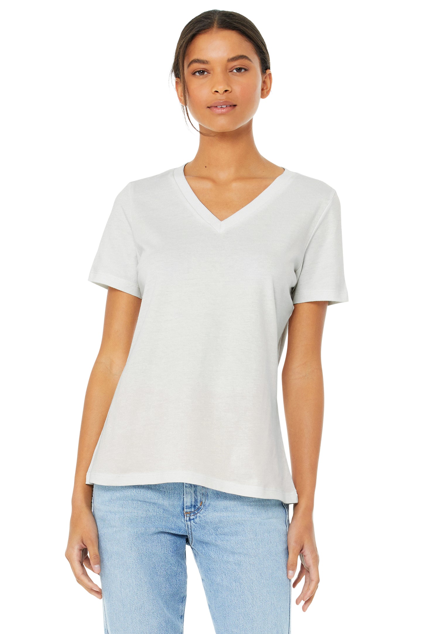 Women's Relaxed Jersey V-Neck T-Shirt - Vintage White