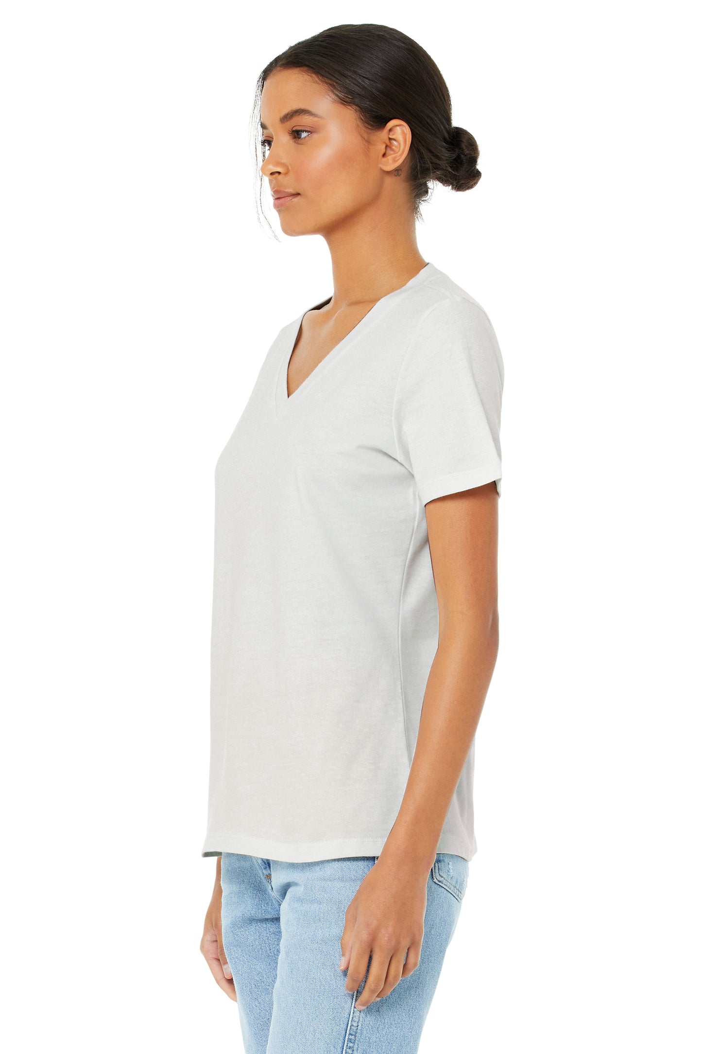 Women's Relaxed Jersey V-Neck T-Shirt - Vintage White