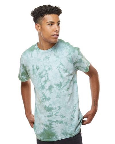 Crystal Tie Dye T-Shirt - Moss