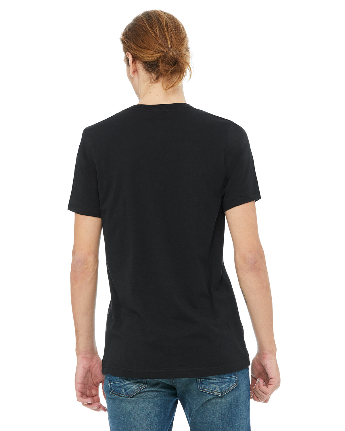 Unisex Jersey Short-Sleeve V-Neck T-Shirt - Vintage Black