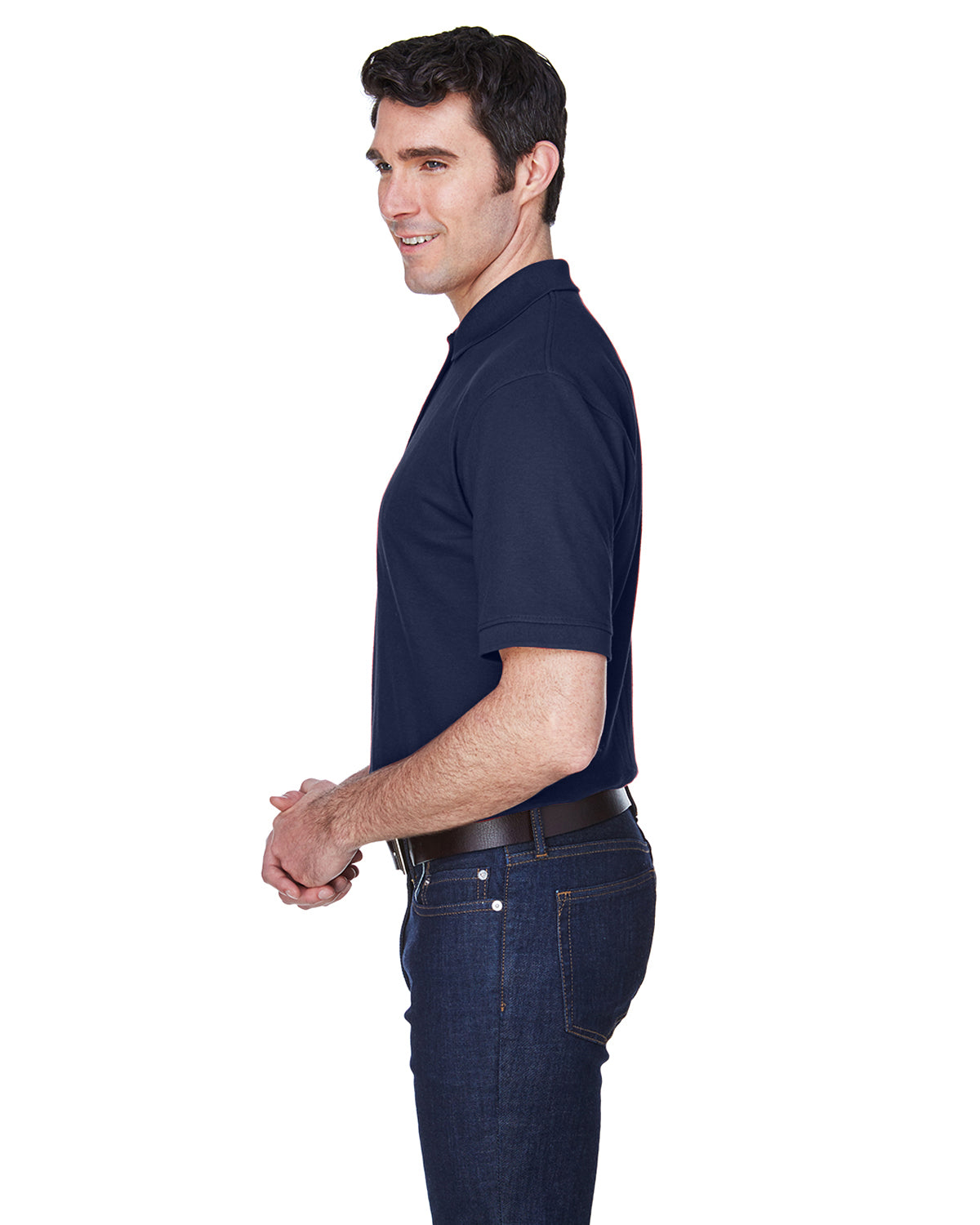 Men's Whisper Piqué Polo - Navy