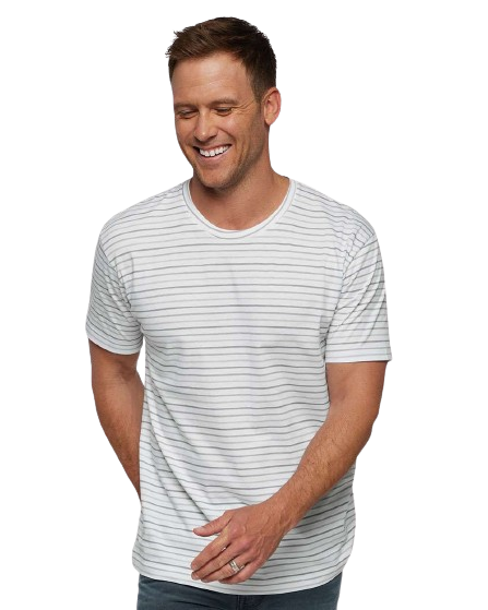 Unisex Fine Jersey T-Shirt - Shadow Stripe