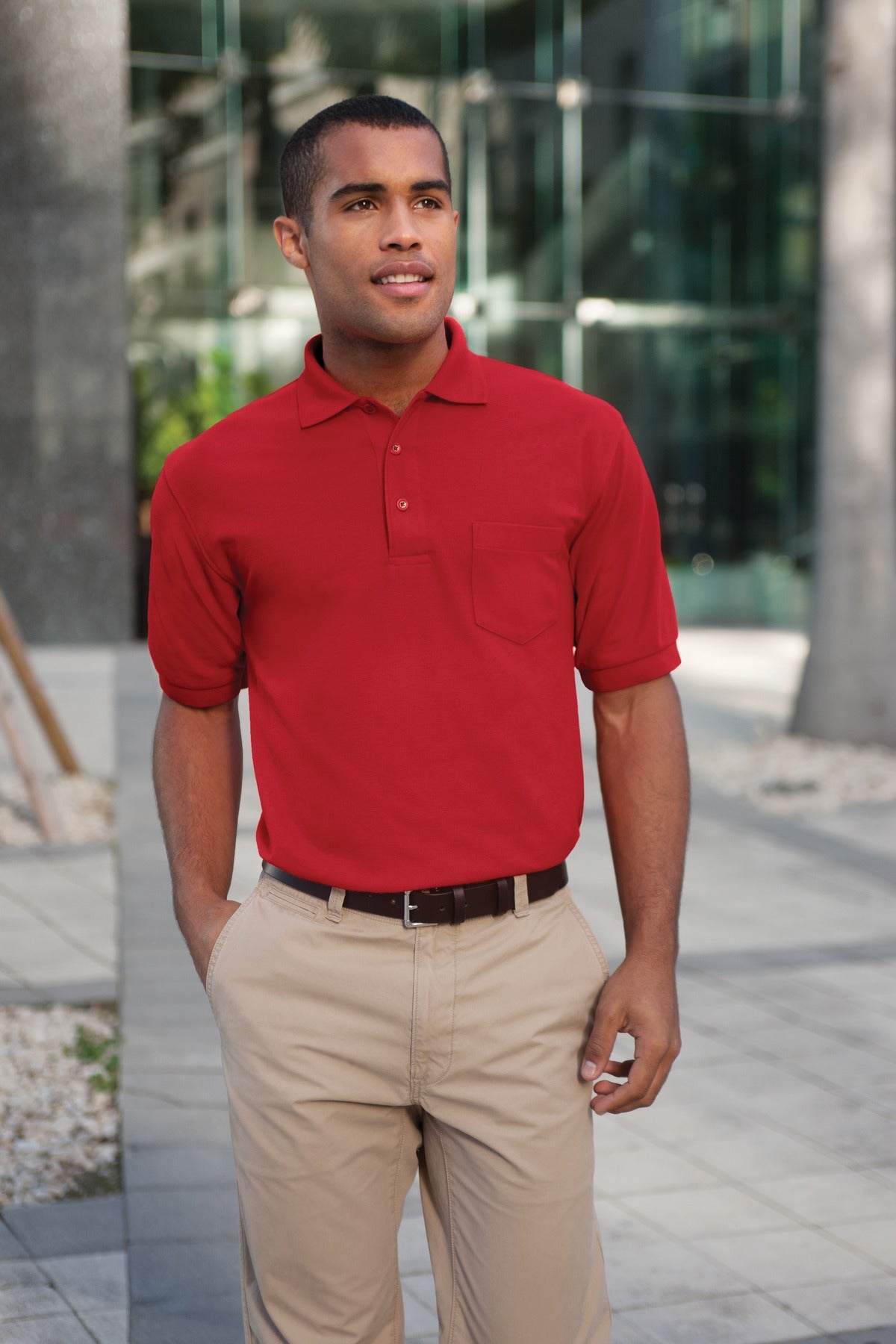 Unisex Silk Touch Polo - Banana