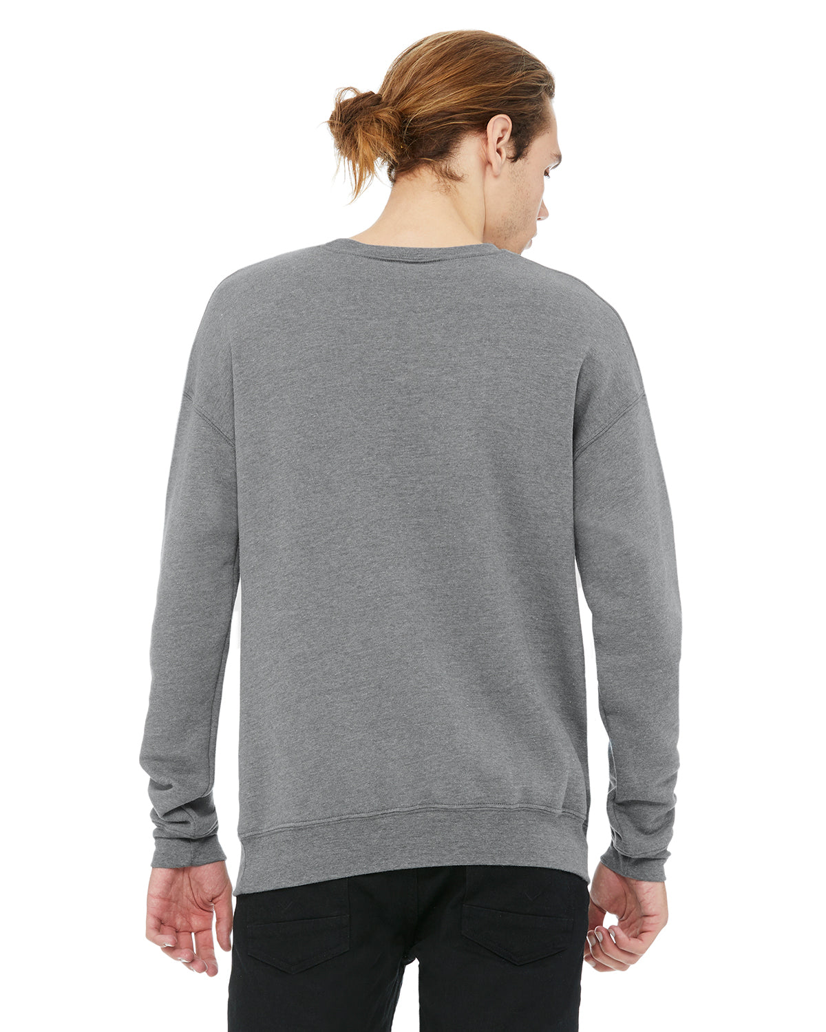 Unisex Drop Shoulder Fleece - Heather Deep
