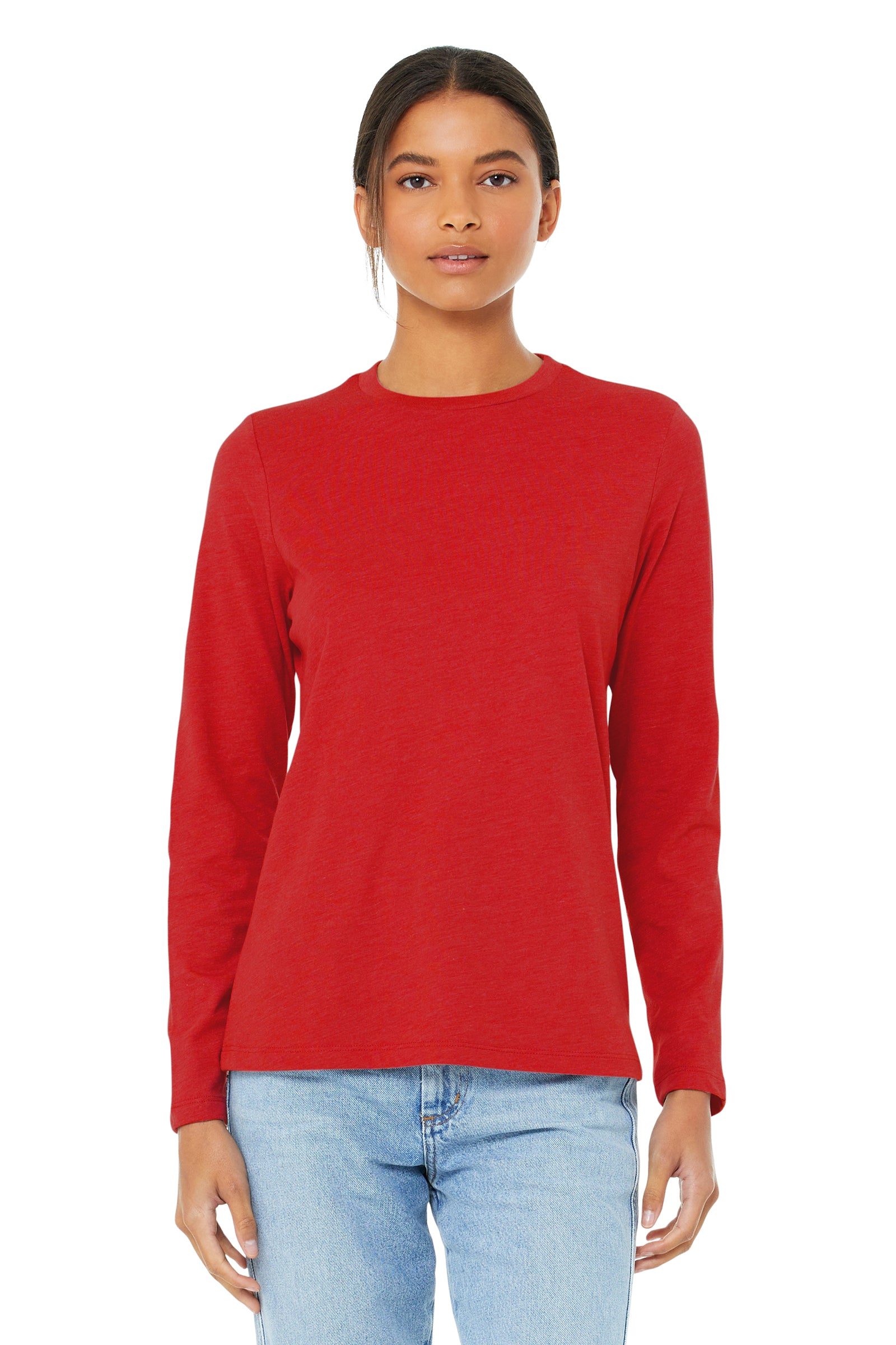 Women's Jersey Long-Sleeve T-Shirt - Red