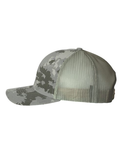 Richardson 112P Military Digital Camo/ Light Green — direct side