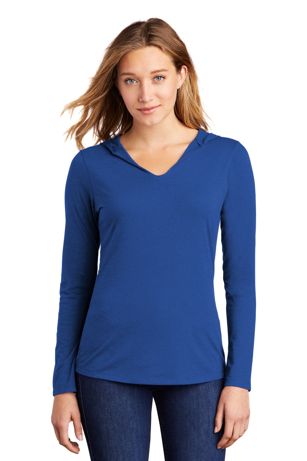 Women's Perfect Tri Long Sleeve Hoodie - Deep Royal