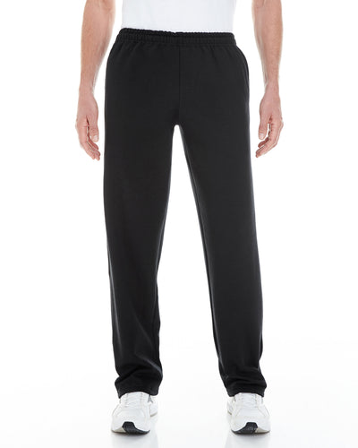 Unisex Heavy Blend™ Open-Bottom Sweatpants with Pockets - Black
